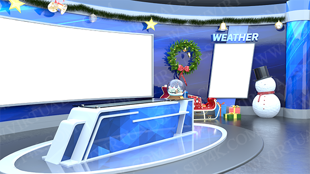 Virtual Studio Sets PNG - 4K Christmas 03 PNG-Fox 99999Store