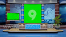 Virtual Studio Sets Virtual Set Green Screen 4K - News 01 GREEN SCREEN 99999Store