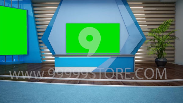 Virtual Studio Sets Virtual Set Green Screen 4K - News 16 GREEN SCREEN 99999Store