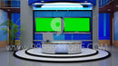 Virtual Studio Sets Virtual Set Green Screen 4K - Study 01 GREEN SCREEN 99999Store