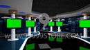 Virtual Studio Sets Virtual Set Green Screen 4K - Talk 05 GREEN SCREEN 99999Store