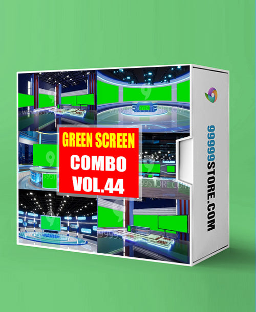 Virtual Set Green Screen 4K - COMBO VOL 44