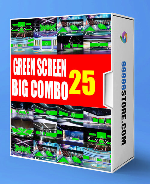 Virtual Set Green Screen 4K - SUPER COMBO 4K - VOL 25