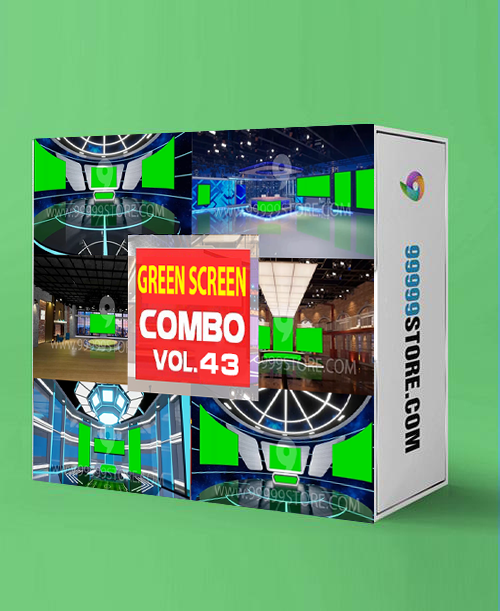 Virtual Set Green Screen 4K - COMBO VOL 43