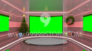 Virtual Studio Sets Virtual Set Green Screen 4K -Christmas 06 GREEN SCREEN 99999Store