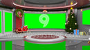 Virtual Studio Sets Virtual Set Green Screen 4K -Christmas 09 GREEN SCREEN 99999Store
