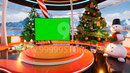 Virtual Set Green Screen 4K - Christmas 13
