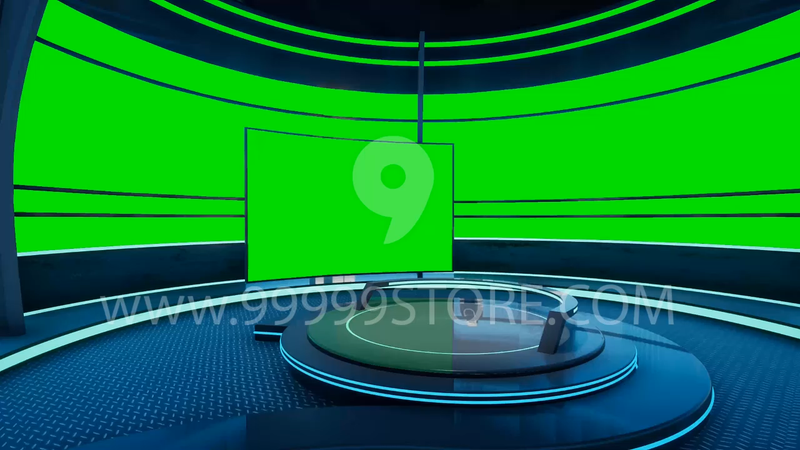 Virtual Studio Sets Virtual Set Green Screen 4K - COMBO VOL 33 GREEN SCREEN FOX 99999Store