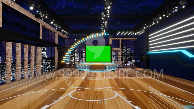 Virtual Studio Sets Virtual Set Green Screen 4K - News 56 GREEN SCREEN FOX 99999Store
