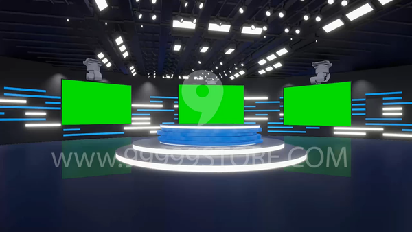 Virtual Studio Sets Virtual Set Green Screen 4K - COMBO VOL 36 GREEN SCREEN FOX 99999Store