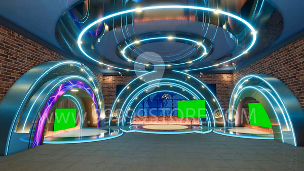 Virtual Studio Sets Virtual Set Green Screen 4K - News 67 GREEN SCREEN FOX 99999Store