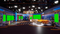Virtual Set Green Screen 4K - News 83