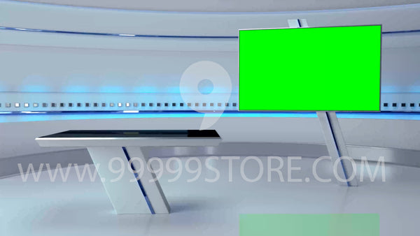 Virtual Studio Sets Virtual Set Green Screen 4K - SSMIX 03 GREEN SCREEN 99999Store