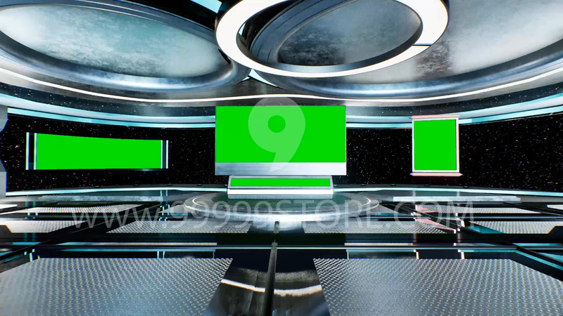 Virtual Set Green Screen 4K - Stage 105 Table