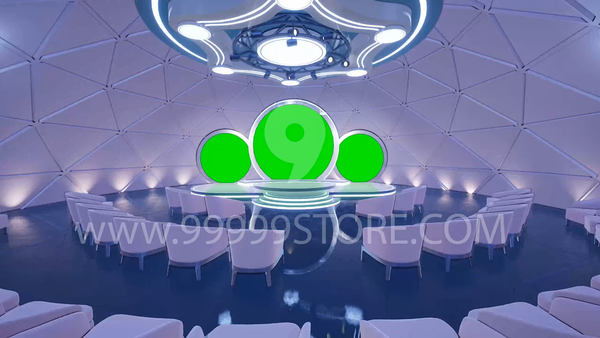 Virtual Set Green Screen 4K - Stage 18