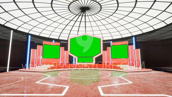 Virtual Set Green Screen 4K - Stage 29