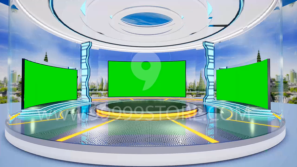 Virtual Set Green Screen 4K - Stage 32