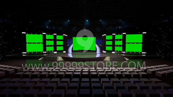 Virtual Set Green Screen 4K - Stage 35
