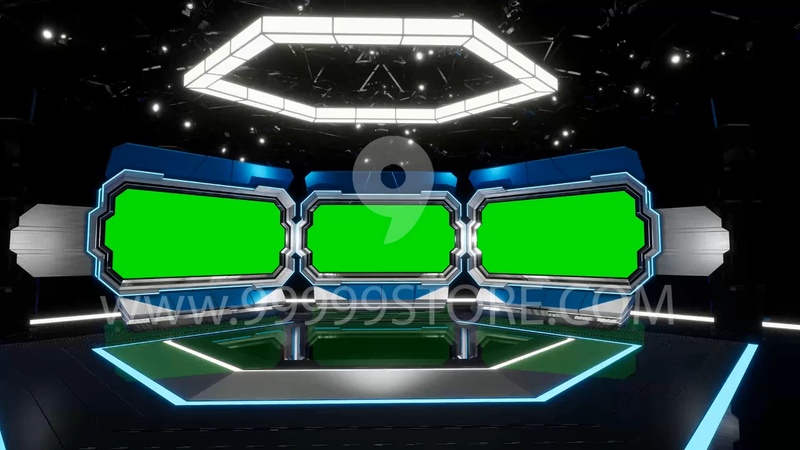 Virtual Set Green Screen 4K - Stage 37