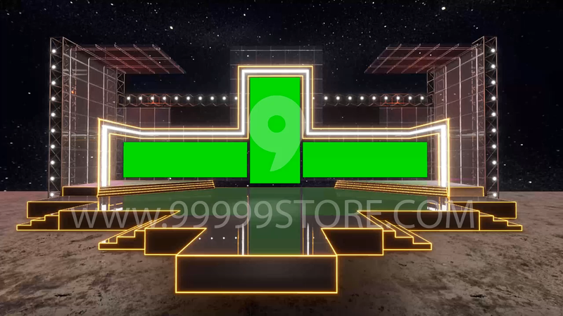 Virtual Set Green Screen 4K - Stage 40