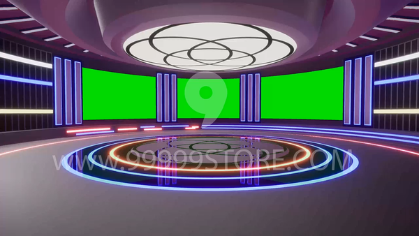 Virtual Set Green Screen 4K - Stage 47