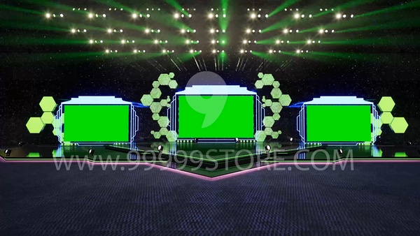 Virtual Set Green Screen 4K - Stage 49