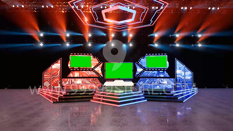 Virtual Set Green Screen 4K - Stage 50