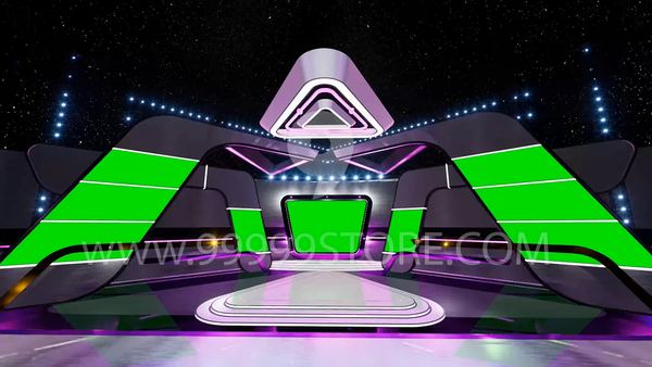 Virtual Set Green Screen 4K - Stage 52