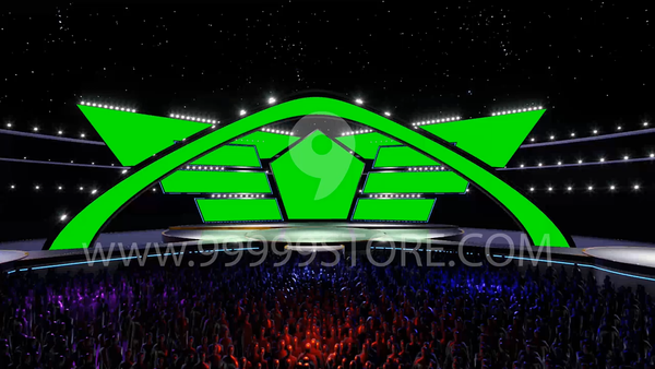Virtual Set Green Screen 4K - Stage 53