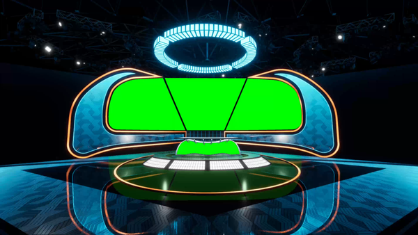 Virtual Set Green Screen 4K - Stage 55