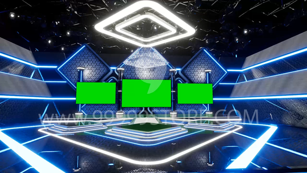 Virtual Set Green Screen 4K - Stage 56