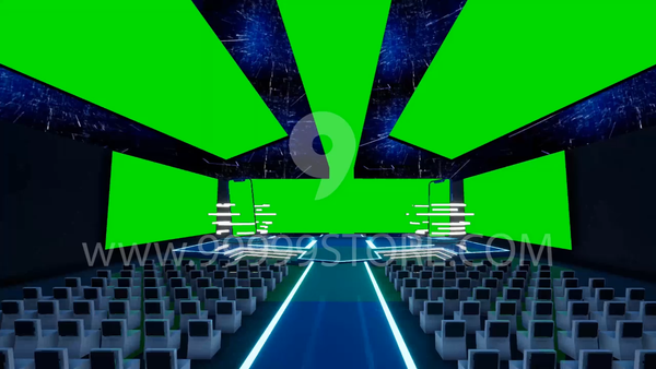 Virtual Set Green Screen 4K - Stage 57