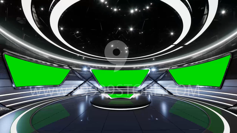 Virtual Set Green Screen 4K - Stage 59 Table