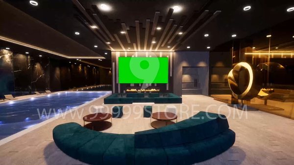 Virtual Set Green Screen 4K - Stage 61