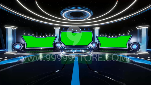 Virtual Set Green Screen 4K - Stage 65