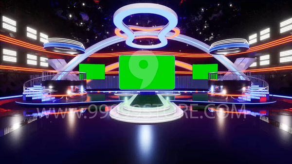 Virtual Set Green Screen 4K - Stage 66