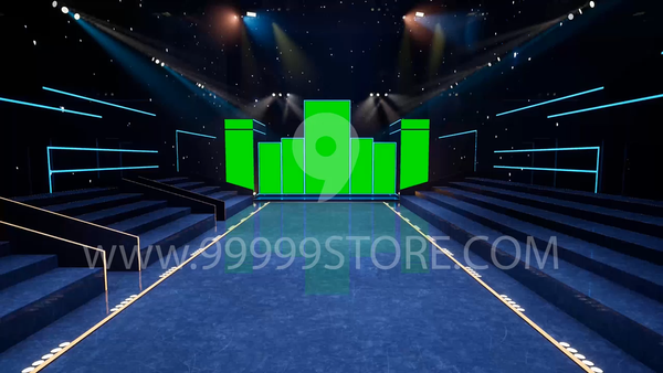 Virtual Set Green Screen 4K - Stage 68