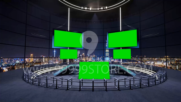 Virtual Set Green Screen 4K - Stage 78