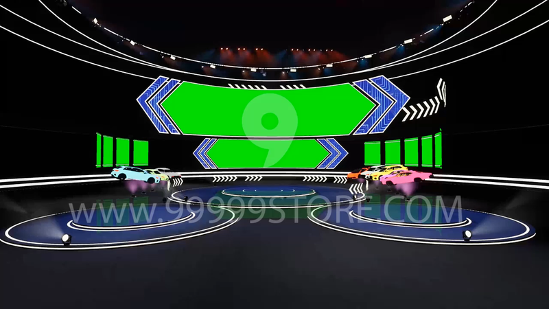 Virtual Set Green Screen 4K - Stage 79