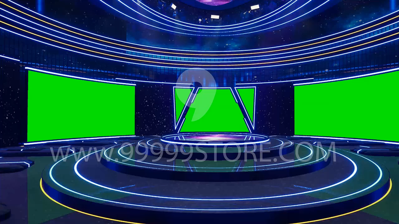 Virtual Set Green Screen 4K - Stage 82