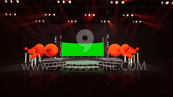 Virtual Set Green Screen 4K - Stage 89