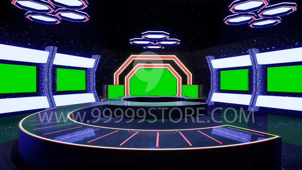 Virtual Set Green Screen 4K - Stage 90