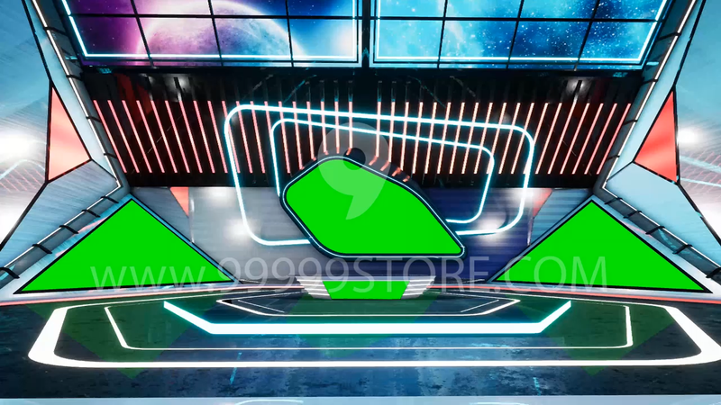 Virtual Set Green Screen 4K - Stage 94 Table