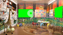 Virtual Studio Sets Virtual Set Green Screen 4K -Study 09 GREEN SCREEN 99999Store