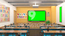 Virtual Studio Sets Virtual Set Green Screen 4K -Study 10 GREEN SCREEN 99999Store