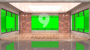 Virtual Studio Sets Virtual Set Green Screen 4K - Talk 24 GREEN SCREEN 99999Store
