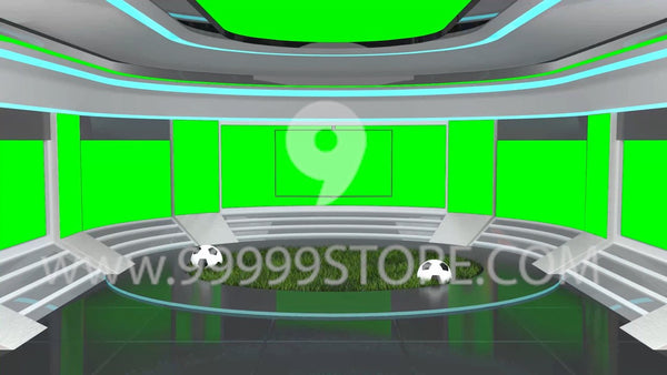 Virtual Studio Sets Virtual Set Green Screen 4K - Talk 29 GREEN SCREEN 99999Store
