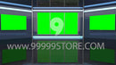 Virtual Studio Sets Virtual Set Green Screen 4K - Talk 30 GREEN SCREEN 99999Store