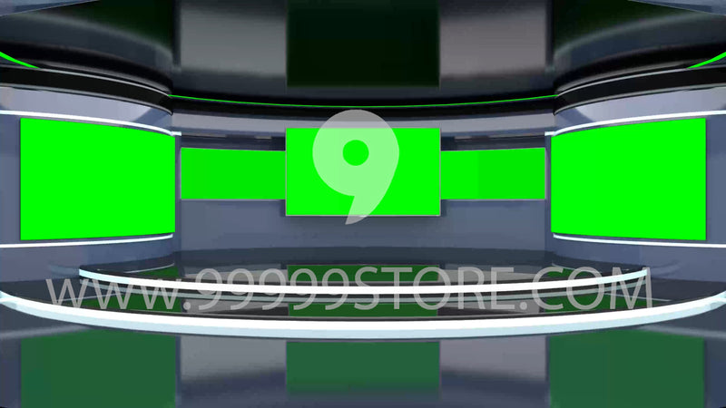 Virtual Studio Sets Virtual Set Green Screen 4K - Talk 31 GREEN SCREEN 99999Store