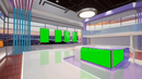 Virtual Studio Sets Virtual Set Green Screen 4K - Talk 35 GREEN SCREEN FOX 99999Store